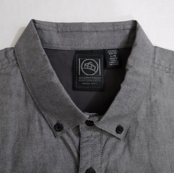 Stormtech Performance Button Down Shirt - Gray - L - Picture 3 of 8